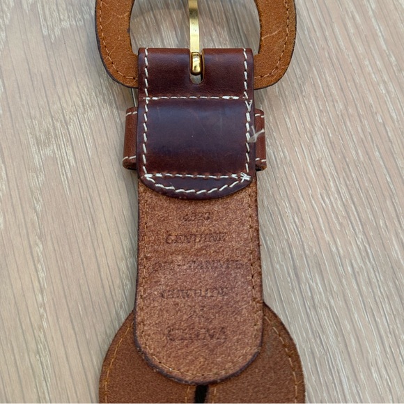 Women’s Woven Cow Hide Leather Brown Belt Roped Rodeo Western Country Concert - Picture 7 of 7